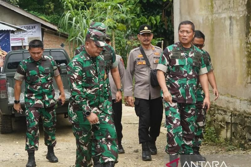 Danrem 042Gapu pantau PSU di TPS Desa Talang Sungai Bungo