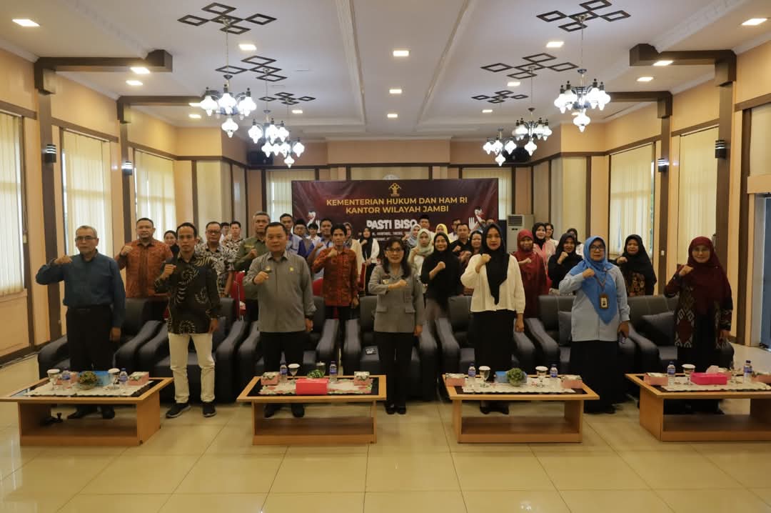 Perkuat Sinergi, Kanwil Kemenkum Jambi Tandatangani PKS dengan 16 Perguruan Tinggi di Provinsi Jambi