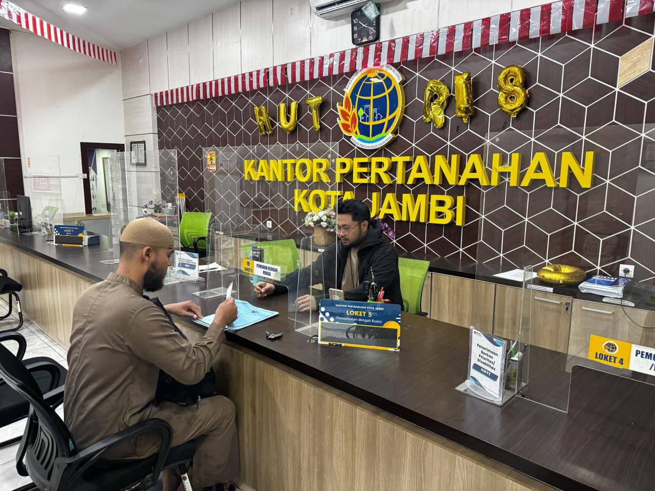 Kantor Pertanahan Kota Jambi Selenggara Pelayanan Tanah Akhir Pekan Guna Tingkatkan Akses Layanan Masyarakat