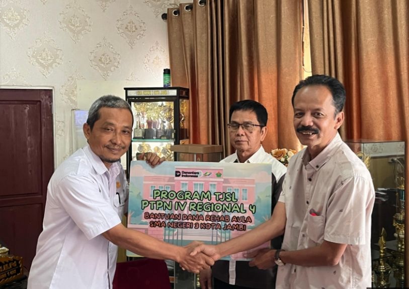 Dari Harapan Jadi Nyata, PTPN IV Regional 4 Rehap Aula Sekolah