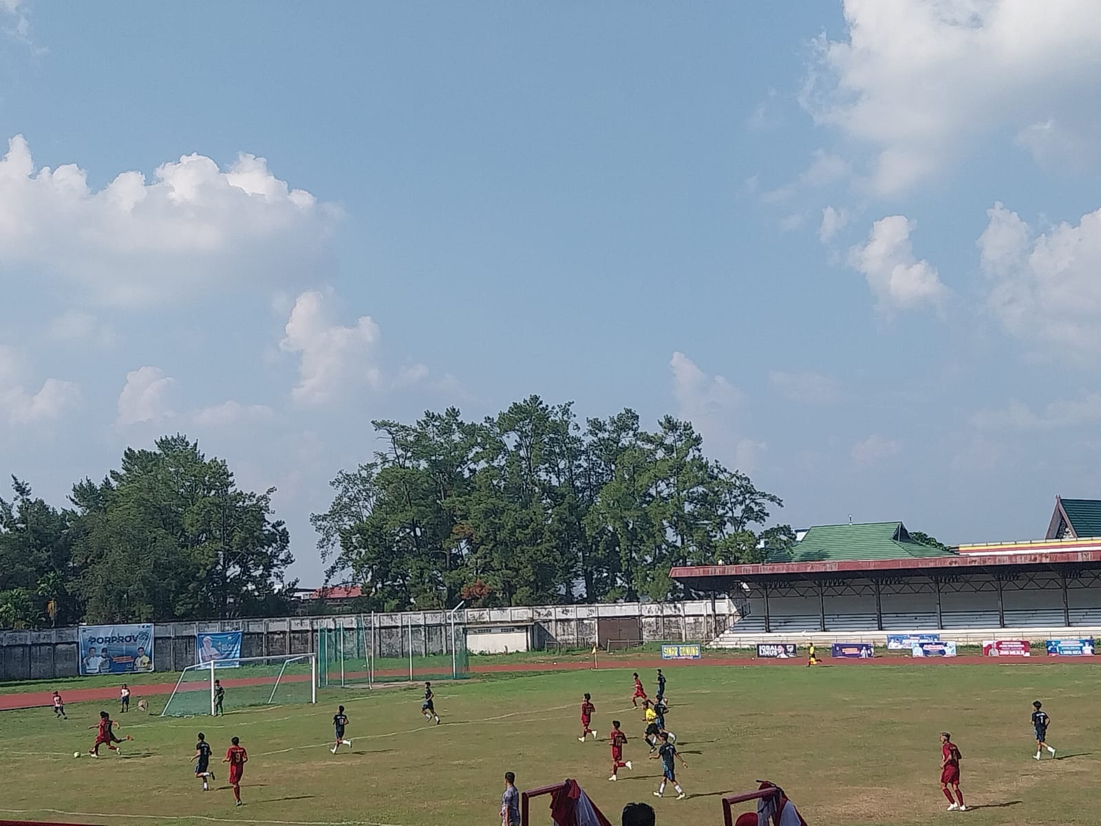 Babak Pertama Semifinal Sepakbola Porprov Jambi XXIII, Batanghari dan Muaro Jambi Sama Kuat 0-0  