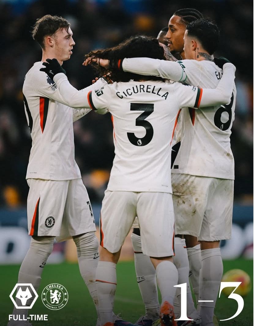 Chelsea Lumat Wolves 3-1, Cole Palmer Cetak Hattrick 