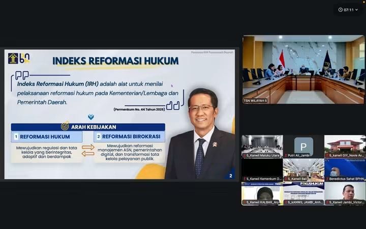 TSW Jambi Ikuti Sosialisasi Penilaian IRH Tahun 2027, Sejumlah Mekanisme Mengalami Pembaruan