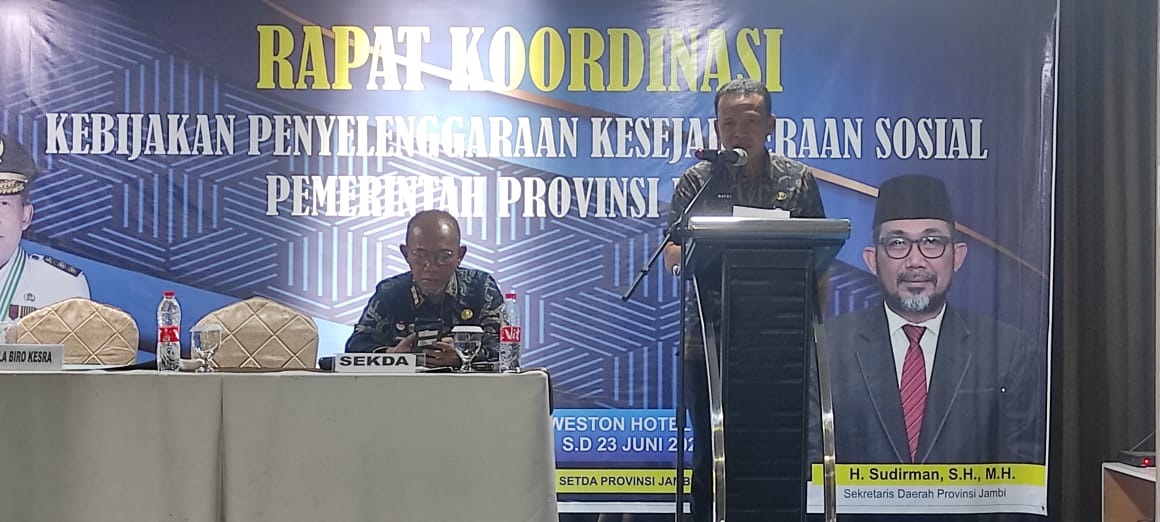 Biro Kesra Provinsi Jambi Gelar Rakor Kebijakan Penyelenggara Kesejahteraan Sosial