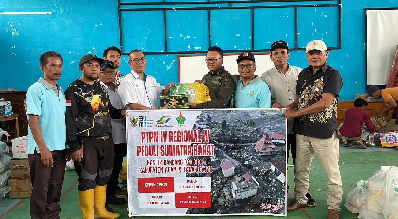 PTPN IV Regional 4 Jambi, Bantu Korban Banjir Bandang di  Sumbar