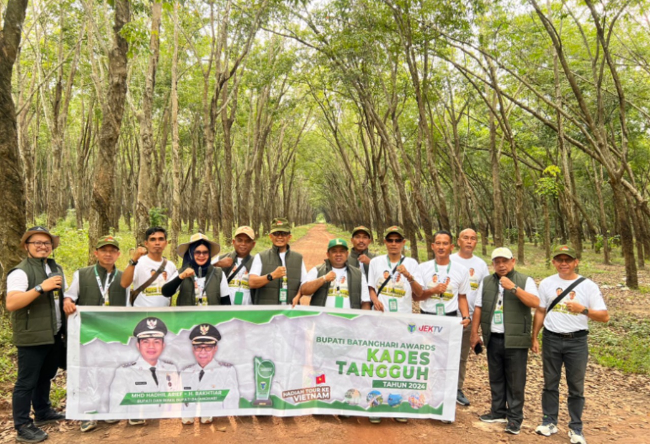 Kades Tangguh Batanghari Belajar Ilmu Karet ke Negara Vietnam