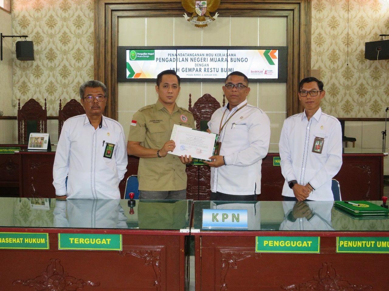 Tersangka Mafia Tanah Diduga Masih Tergabung di Posbakum, Ini Kata PN Bungo