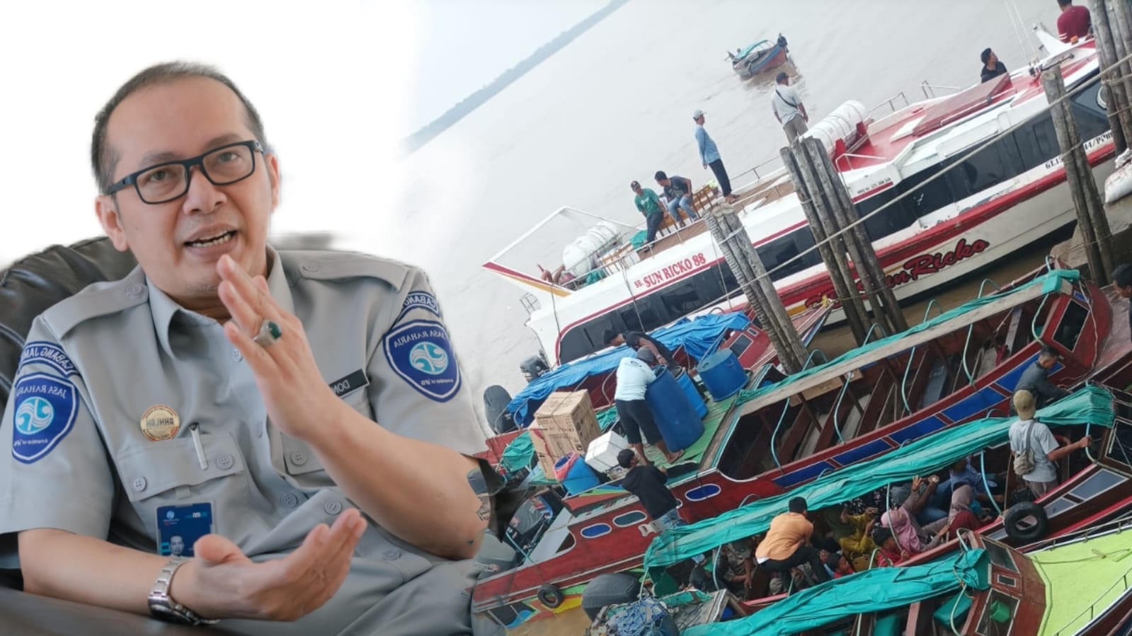    Penumpang Speedboat Penyebrangan Pelabuhan Ampera Terjamin Jasa Raharja