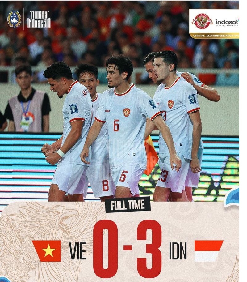 Pecundangi Vietnam 3-0, Timnas Indonesia Pesta Gol