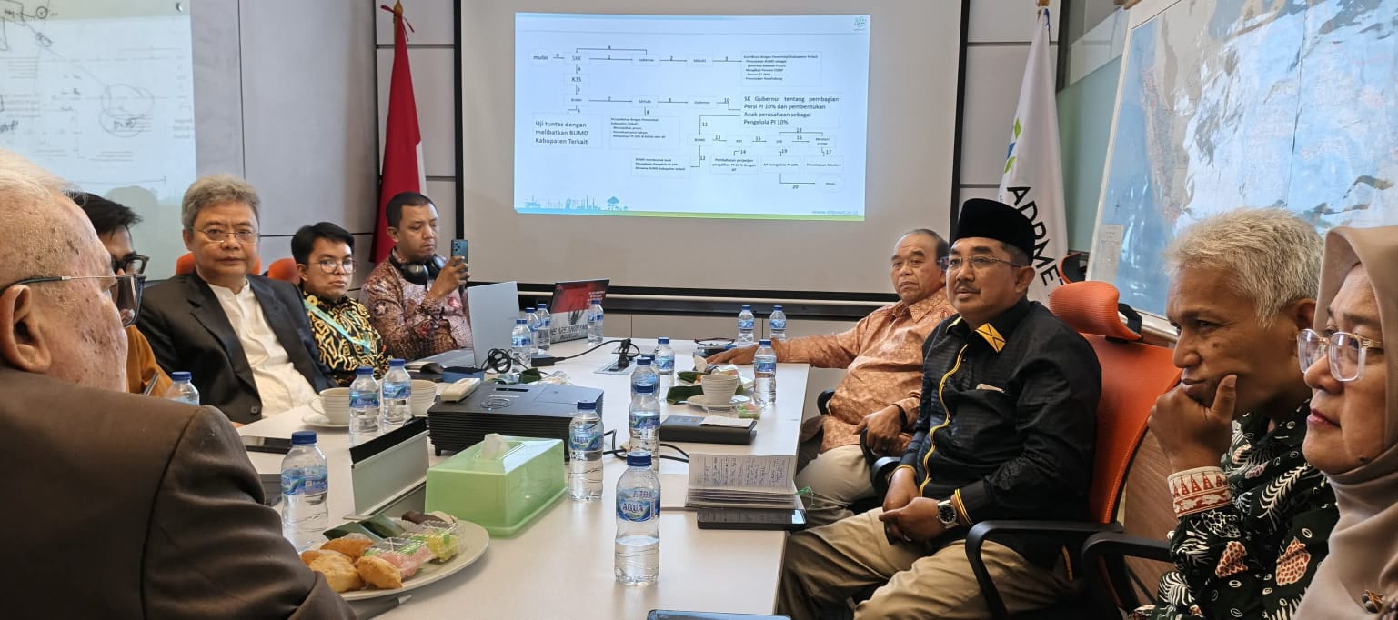 Bupati Anwar Sadat Audiensi dengan ADPMET, Bahas PI 10%