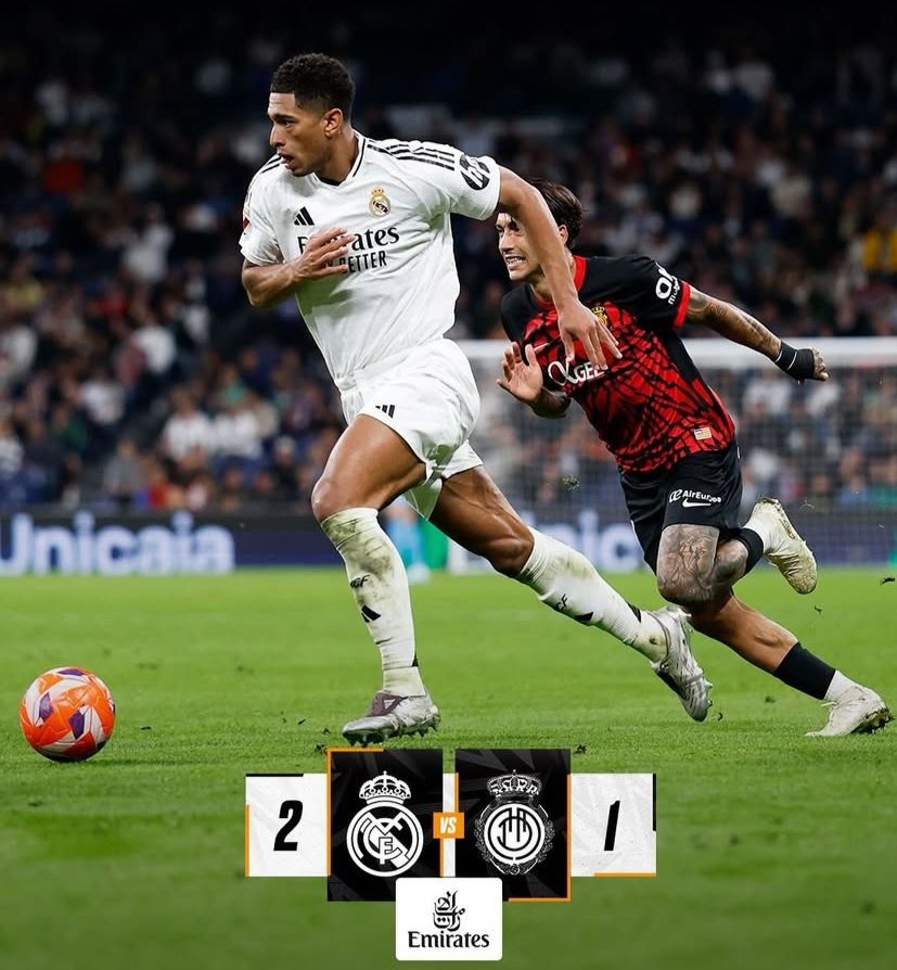 Sikat Mallorca 2-1, Real Madrid Terus Tempel Barcelona