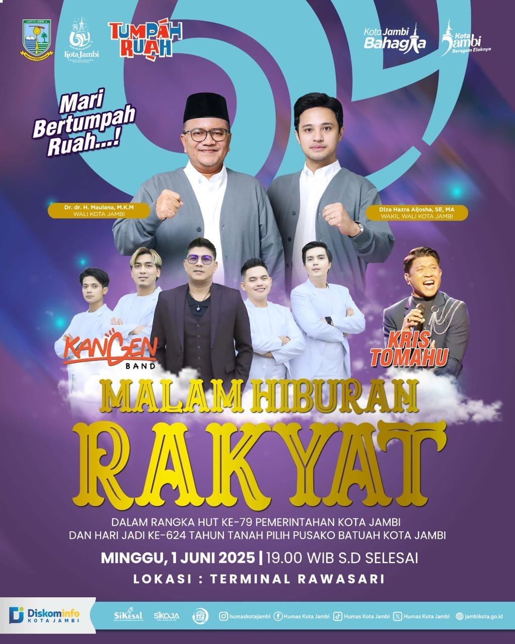 Malam Ini, Kangen Band Guncang Jambi! Ribuan Warga Siap Bertumpah Ruah