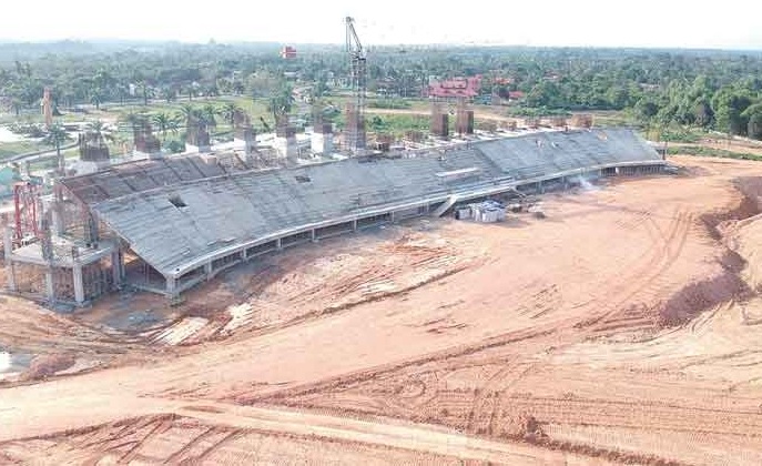 Progres Pembangunan Stadion di Pijoan Sudah Lebihi Target