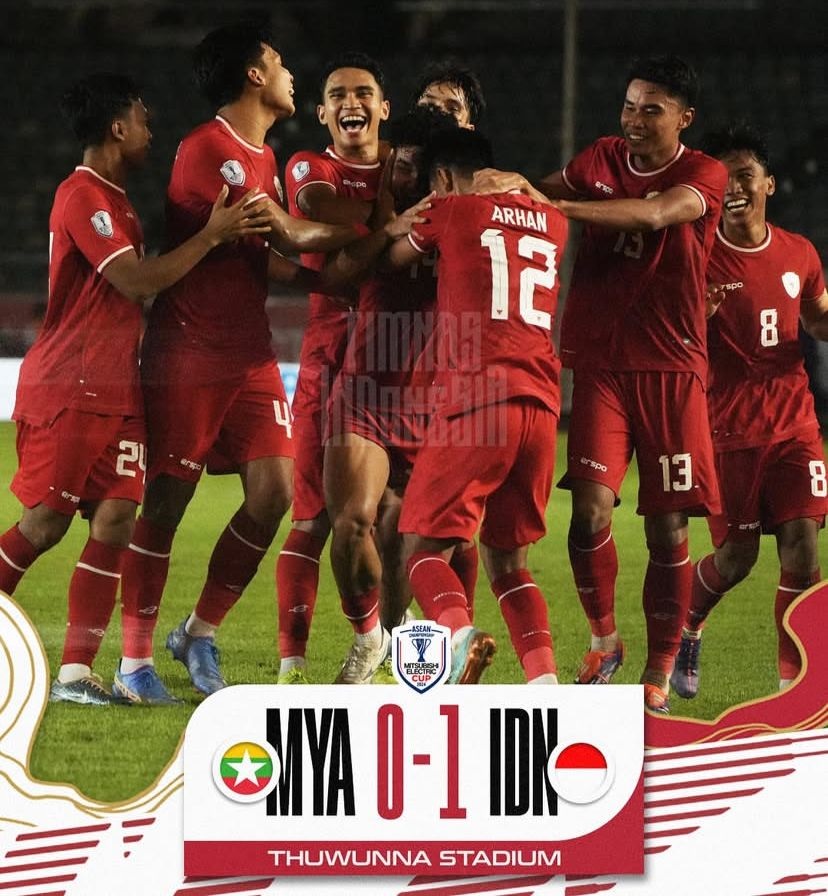 Laga Perdana ASEAN Cup 2024, Timnas Garuda Kalahkan Myanmar 1-0