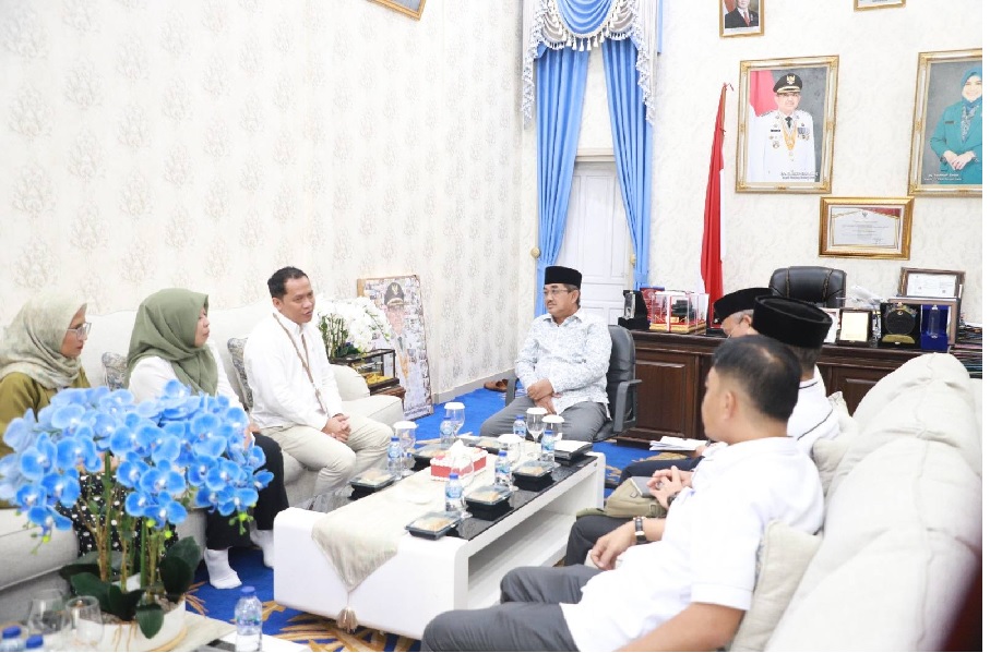 Bupati Anwar Sadat Terima Audiensi Kepala Sentra Alyatama Kemensos RI