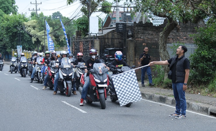 Touring Gabungan Yamaha XMAX Community Se Sumatera Sukses Digelar di Kota Jambi