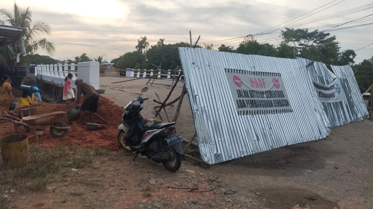 Warga Harap Jembatan Sari Bakti Kota Jambi Segera Difungsikan