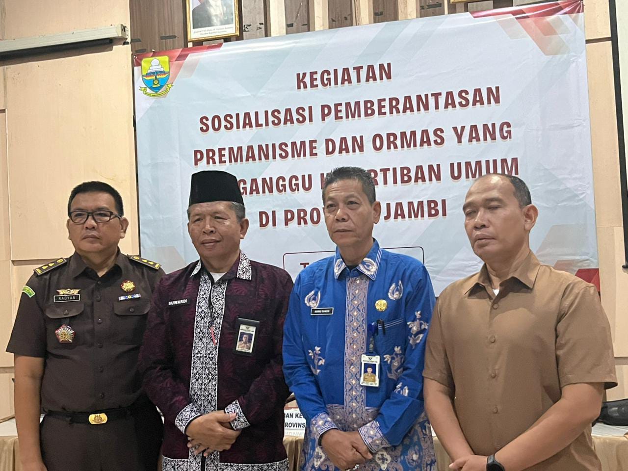 Cegah Tindakan Premanisme Ormas, Badan Kesbangpol Provinsi Jambi Gelar Sosialisasi