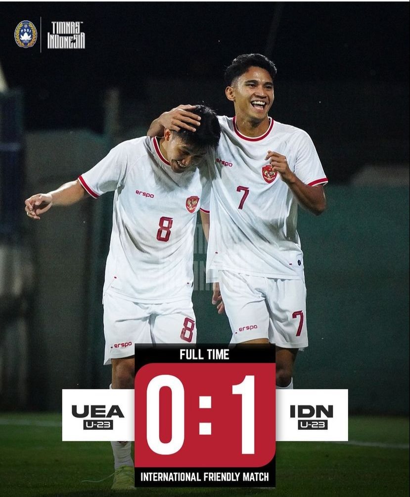  Witan Menyala! Timnas Indonesia Hempaskan UAE 1-0