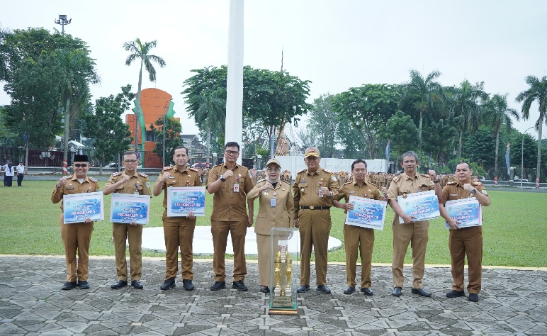 Pj Wako Jambi Apresiasi Hasil Audit Kearsipan, DPMPPA Peringkat 1, BKPSDMD Peringkat 2, Diskominfo Peringkat 3