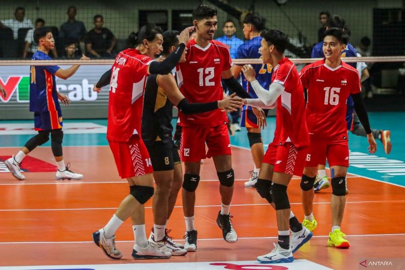 Dramatis! Timnas Voli Indonesia Sikat Thailand, Langsung lolos 8 Besar AVC Nations Cup