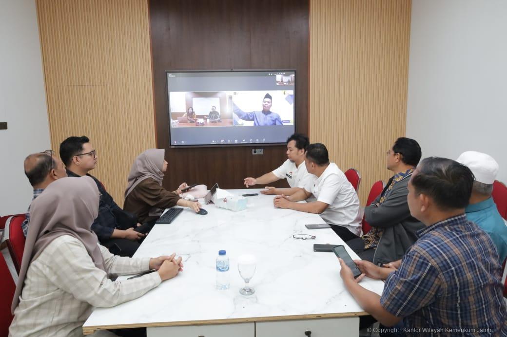 Perkuat Peran Aktor Hukum, Kanwil Kemenkum Jambi ikuti Sharing Session BPHN