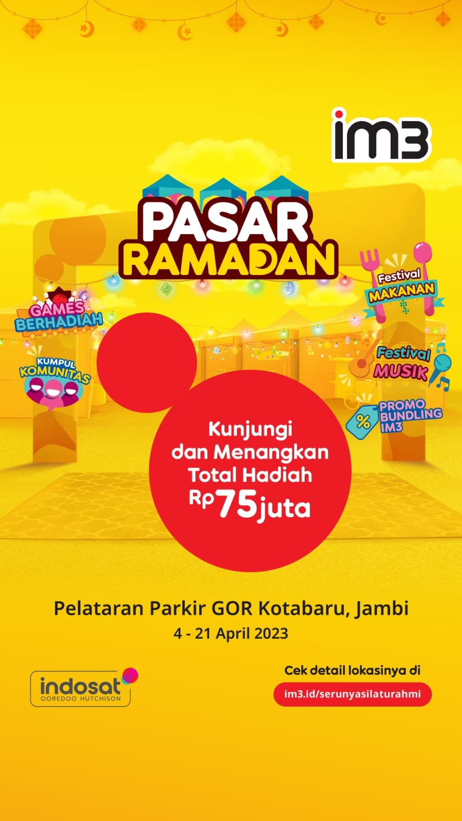 Serunya Silaturahmi di Pasar Ramadhan IM3 