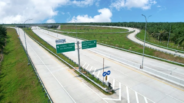  Jalan Tol Indrapura-Kisaran Sudah Kelar, Jarak Medan-Kisaran Hanya 2 Jam