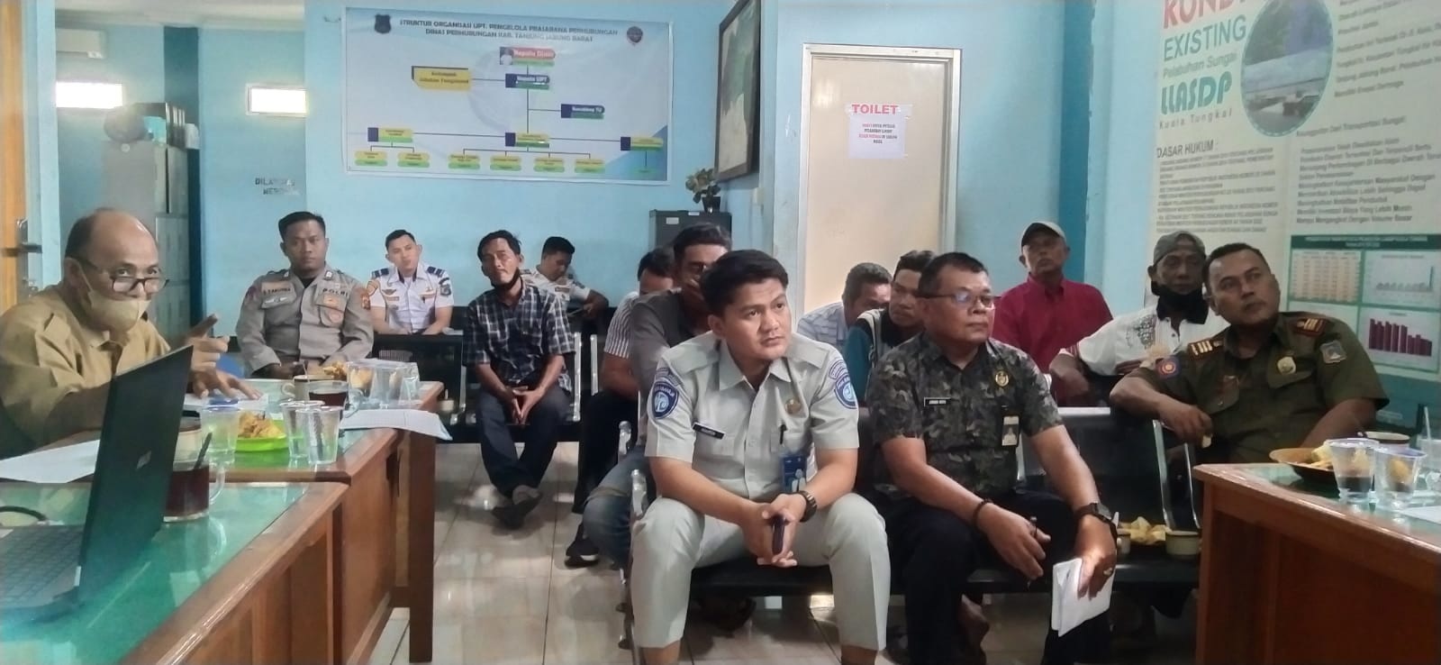 Jasa Raharja Rapat Koordinasi Lintas Instansi Evaluasi Peningkatan Pelayanan Pelabuhan LLASDP Kuala Tungkal