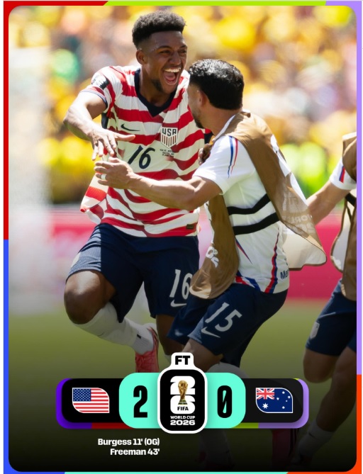 Tekuk Australia 2-0, AS Lolos Babak 32 Besar Piala Dunia 2026