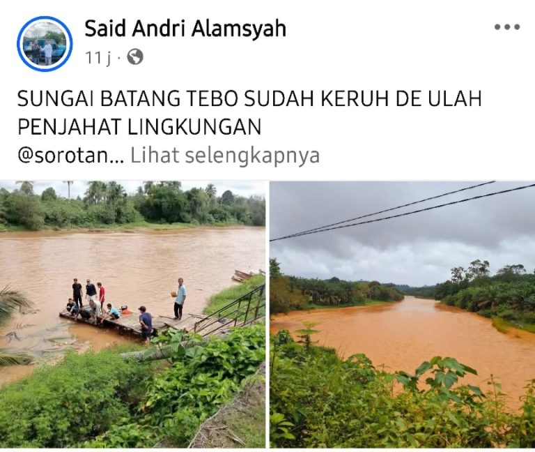 Aktivitas Ilegal PETI di Hulu Sungai, Cemari Sungai BatangTebo dan Batang Bungo