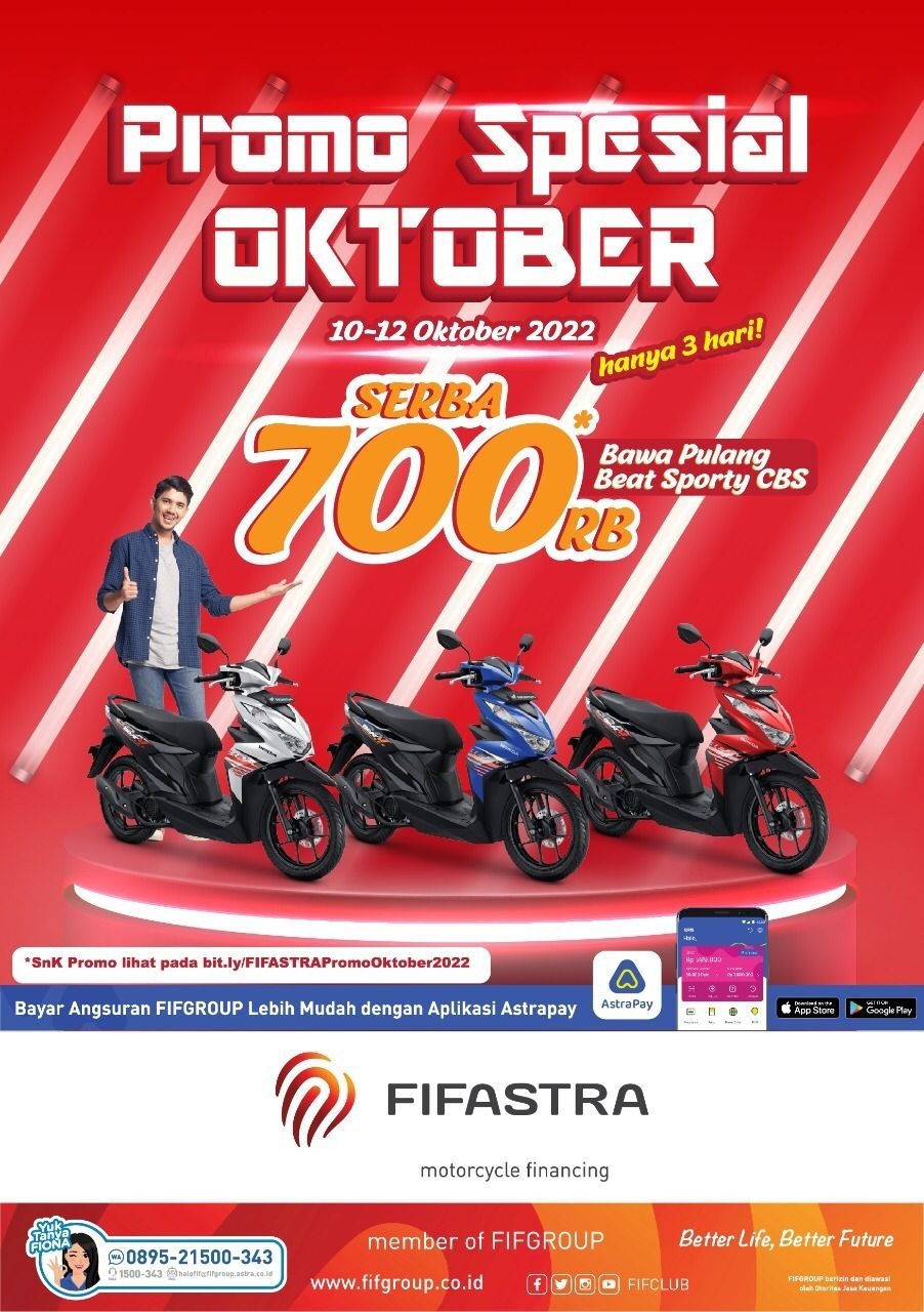 Cukup Bayar Rp 700 Ribu, Bisa Bawa Pulang Motor Honda! 