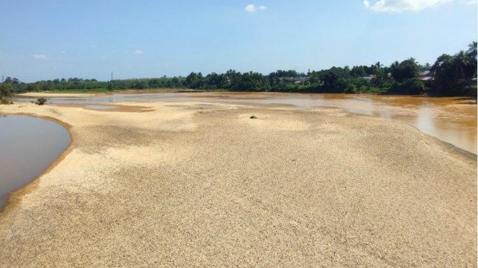 Kemarau Berkepanjangan, Sungai Tembesi Mulai Mengering