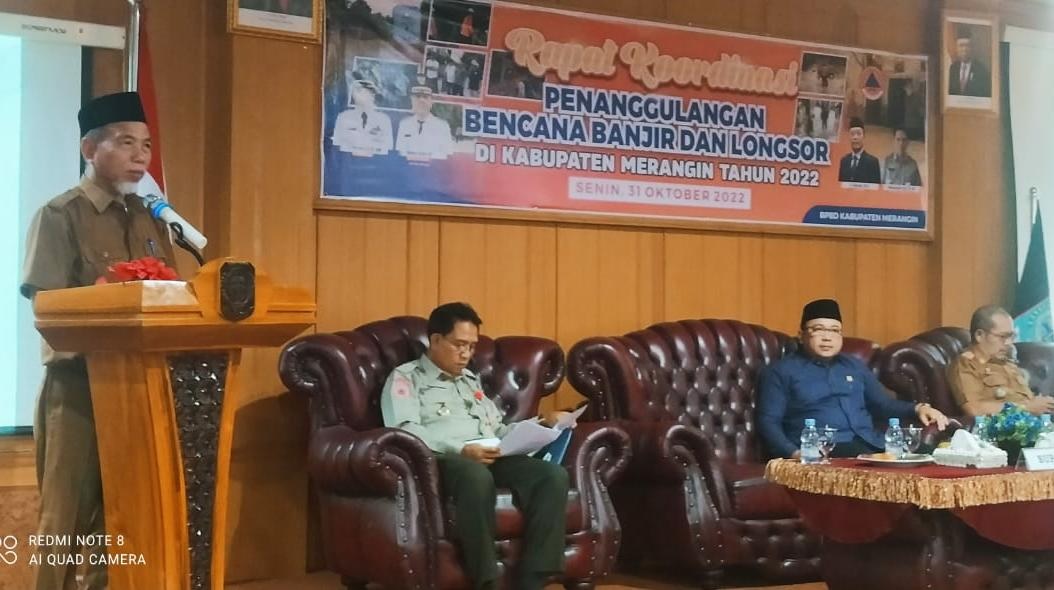 H Mashuri Pimpin Rakor Penanggulangan Bencana