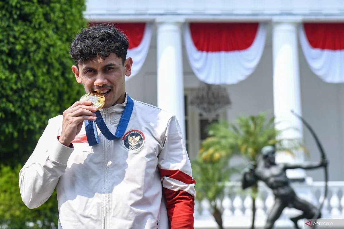 Peraih Emas Olimpiade Veddriq Leonardo Jadi Atlet Terpopuler 2024