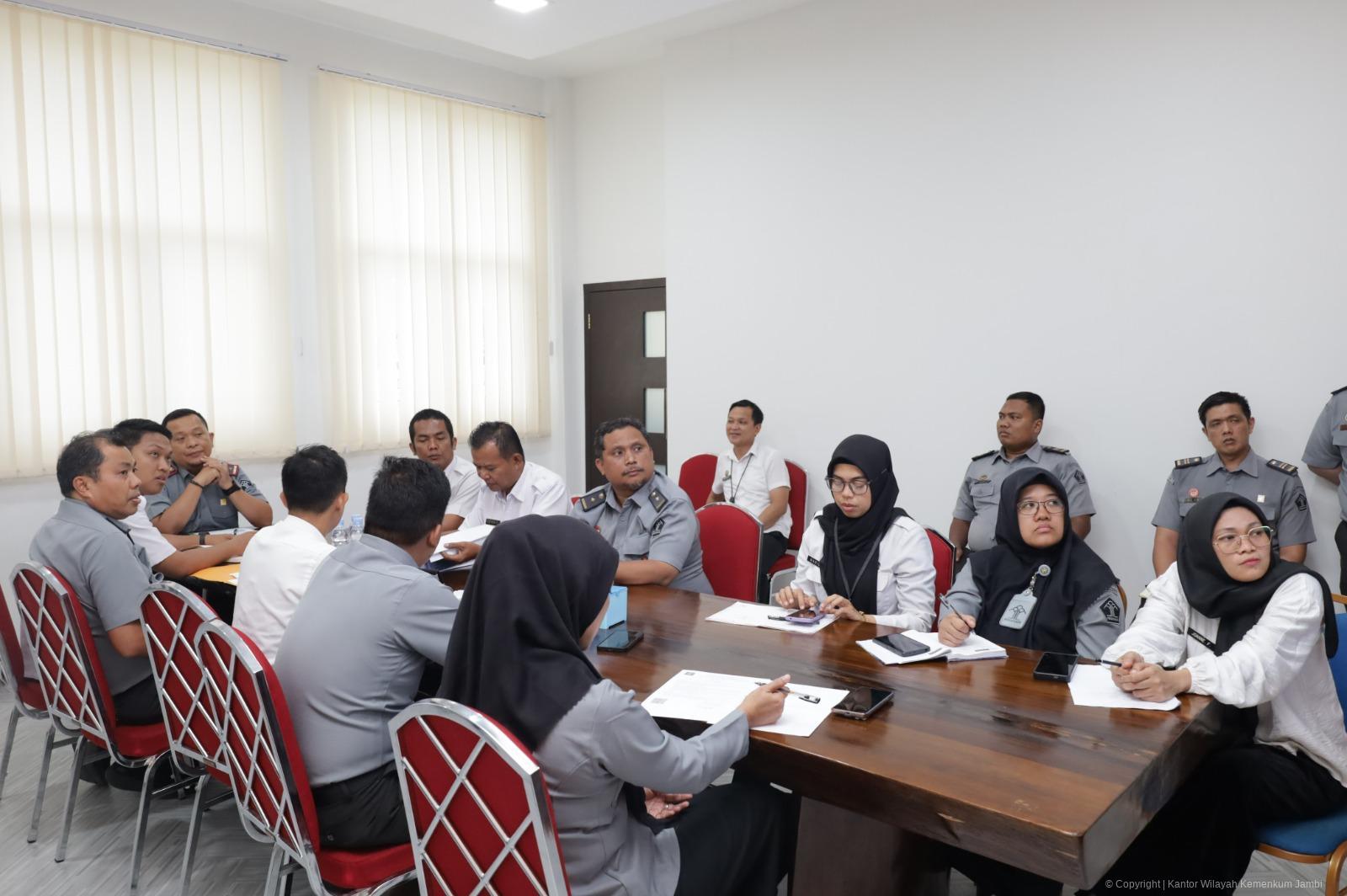Matangkan Kesiapan Teknis dan Substantif Pelaksanaan Orientasi CPNS, Kanwil Kemenkum Jambi Gelar Rapat