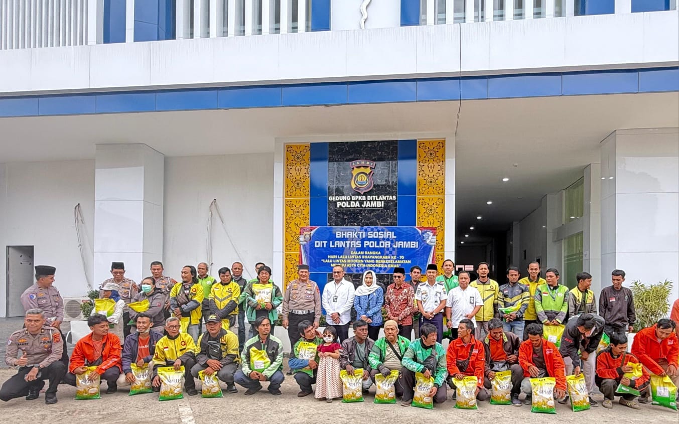 Kakanwil Jasa Raharja Jambi Hadiri Doa Bersama Peringatan Hari Lalu Lintas Bhayangkara ke-70