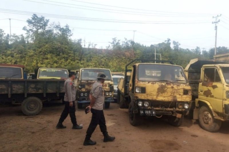 Tujuh Kendaraan Pelangsir BBM Ilegal Disita Polres Bungo