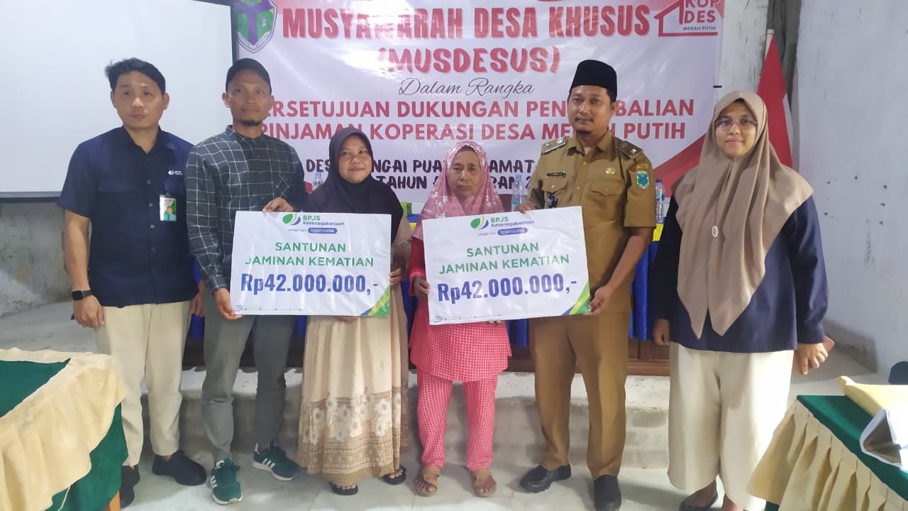 Kopdes Merah Putih Desa Sungai Puar Jalin Kolaborasi dengan BPJS Ketenagakerjaan