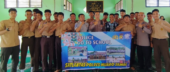  Jasa Raharja Jambi Turut ikut Police Goes to School di SMAN 3 Muara Jambi