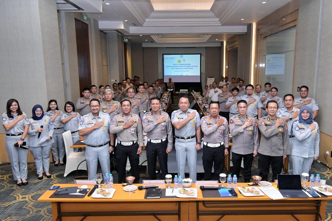 PT Jasa Raharja dengan POLRI Perpanjangan Nota Kesepahaman dan Perjanjian Kerja Sama