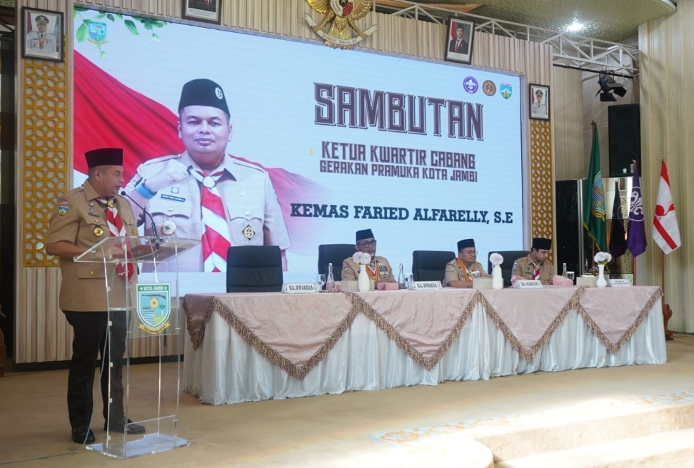 Kemas Faried Nahkodai Kwarcab Pramuka Kota Jambi, Jadi Motor Pembinaan Generasi Muda