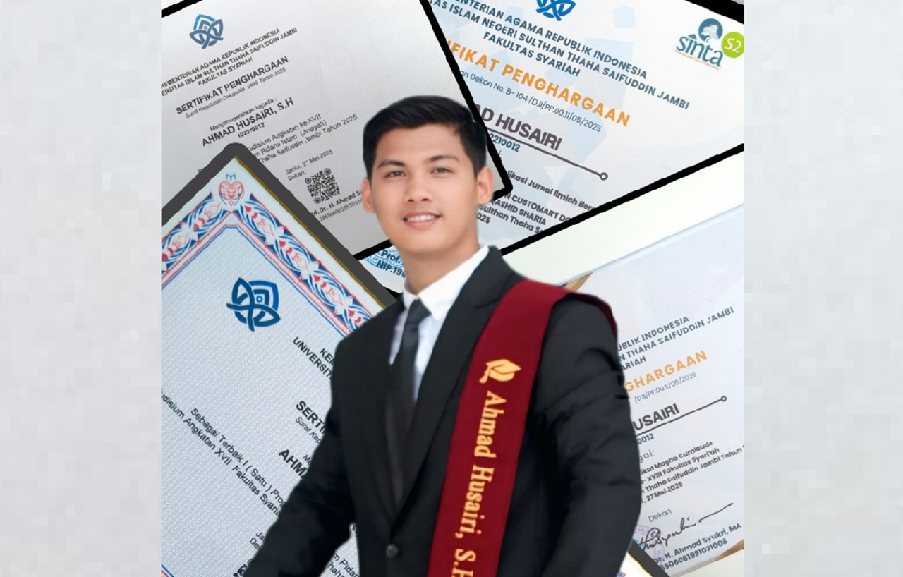 Lebih Dekat dengan Ahmad Husairi Lulusan Terbaik Fakultas Syariah UIN Jambi 2025 yang Lulus Tanpa Skripsi