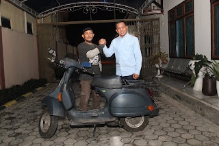 Warga Bungo ke Makkah dengan Vespa, Hari Ini Dilepas Wabup Bungo