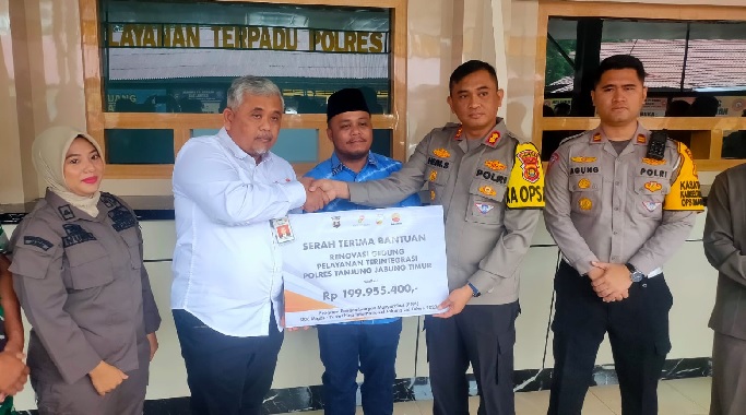 SKK Migas PetroChina Renovasi Gedung Pelayanan Terintegrasi Polres Tanjung Jabung Timur