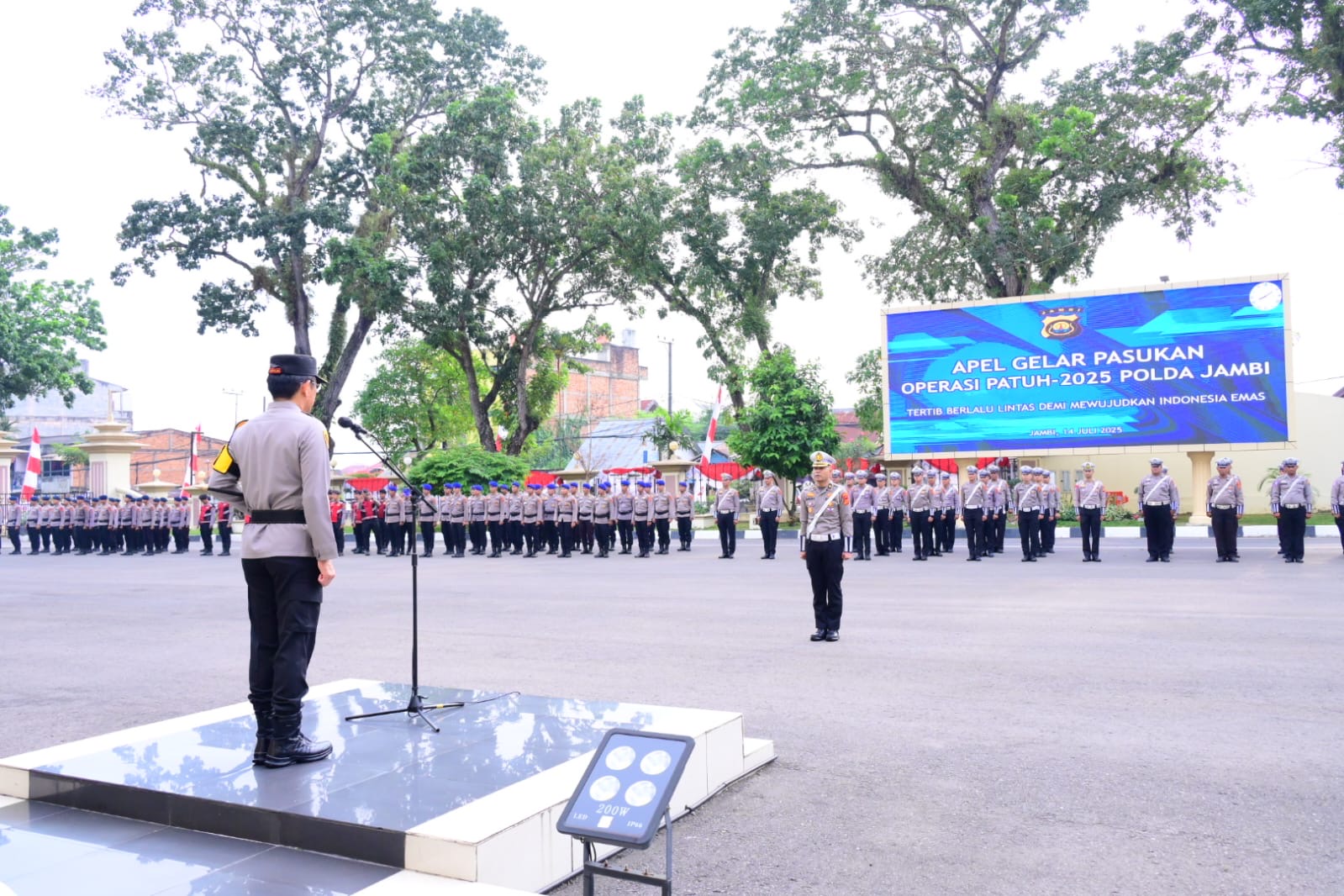 Polda Jambi Laksanakan Apel Gelar Operasi Patuh Tahun 2025
