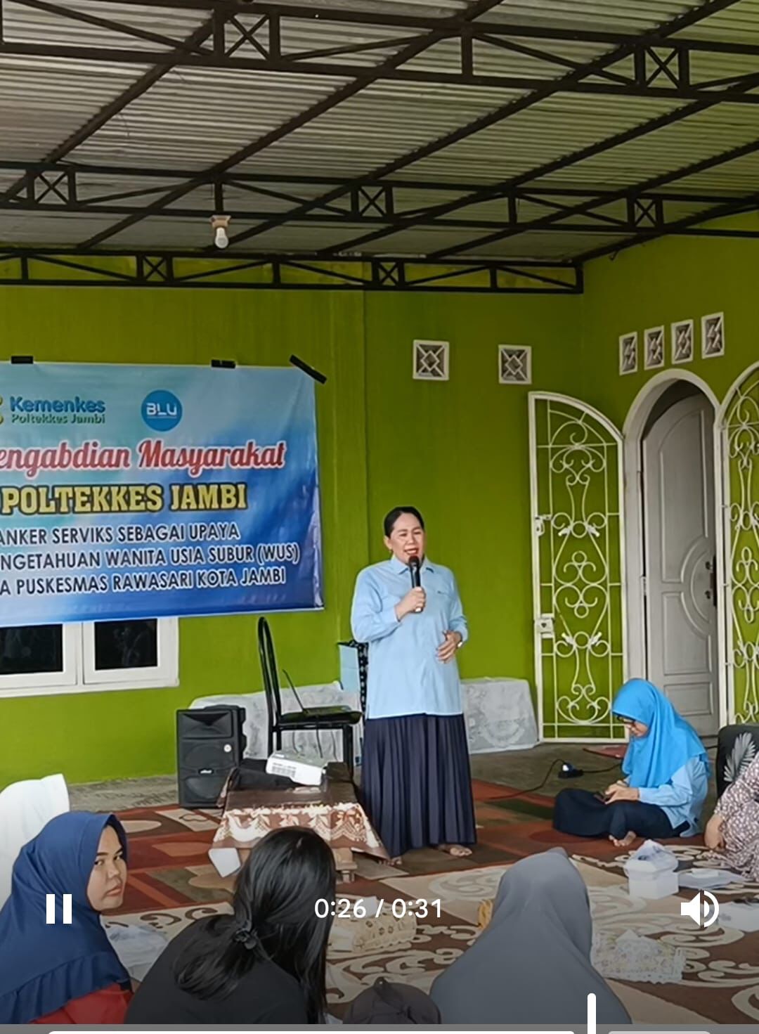 Pengabmas Poltekkes Kemenkes Jambi, Berikan Edukasi Kanker Serviks