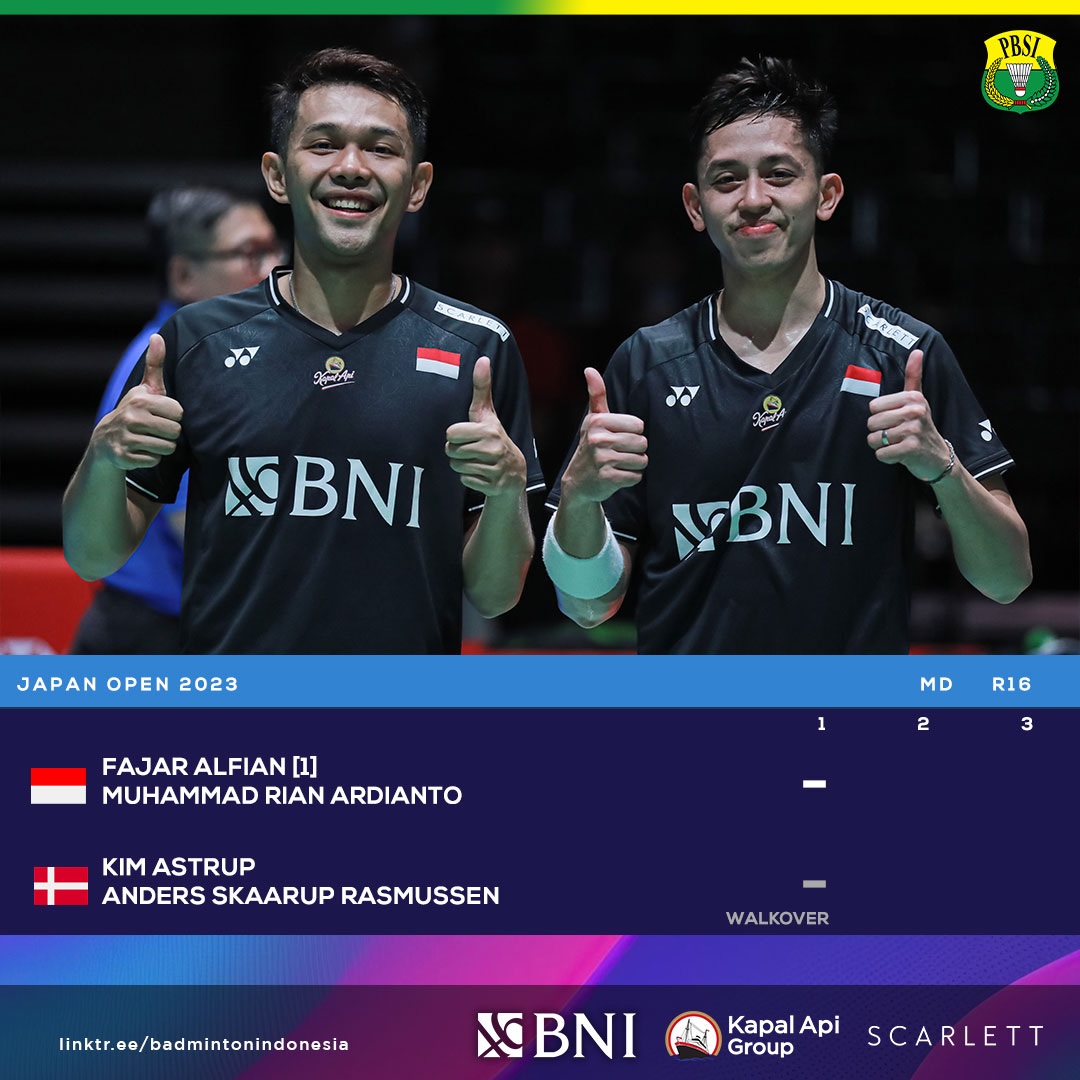 Fajar Alfian/Muhammad Rian Ardianto Melaju ke Perempat Final Japan Open 2023 dengan Mudah