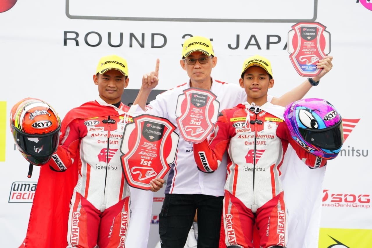 Dominasi Podium AP250, Bendera Merah Putih Berkibar di Balapan Asia