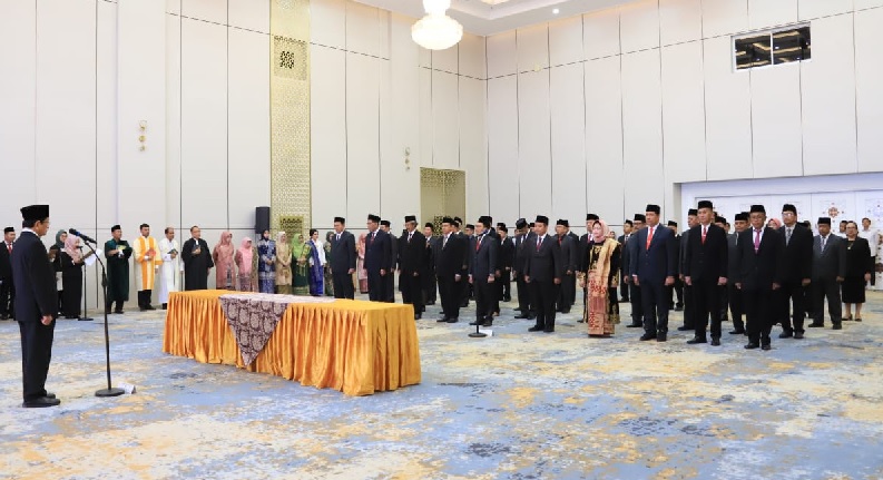 Menag Lantik 45 Pimpinan PTKN  dan Pejabat Eselon II, Ada Pejabat UIN STS Jambi dan IAIN Kerinci, Ini Namanya